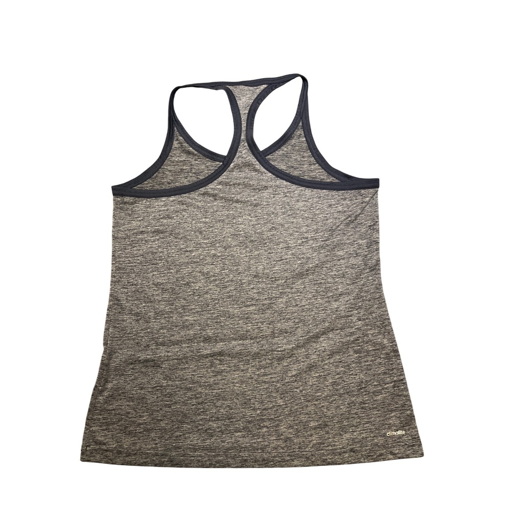 Adidas Climalite Heathered Gray Racerback Tank Top Athletic Workout Women's S - Picture 2 of 8
